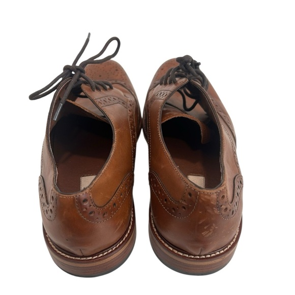 Joseph Abboud Greenwood Tan Wingtip Dress Shoes - Men’s Size 10 - Picture 3 of 7